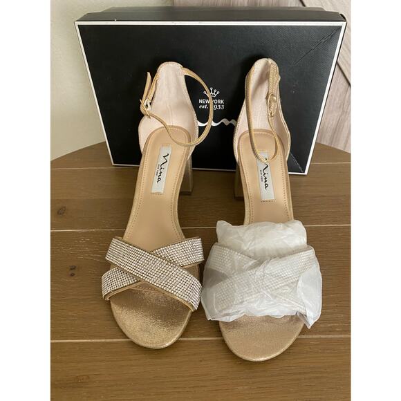 NIB Nina Nolita-fy Taupe reflective size 8 shoes - Picture 3 of 8